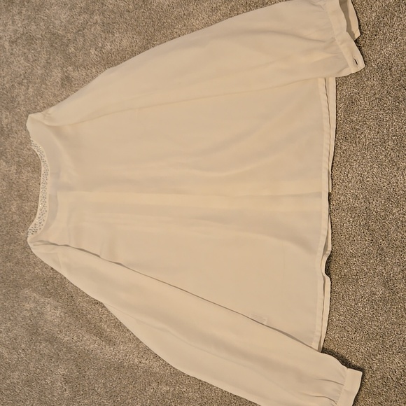 Fair Lady Women's Button Up Blouse White Size S/M With Silver Rhinestones - Picture 6 of 6